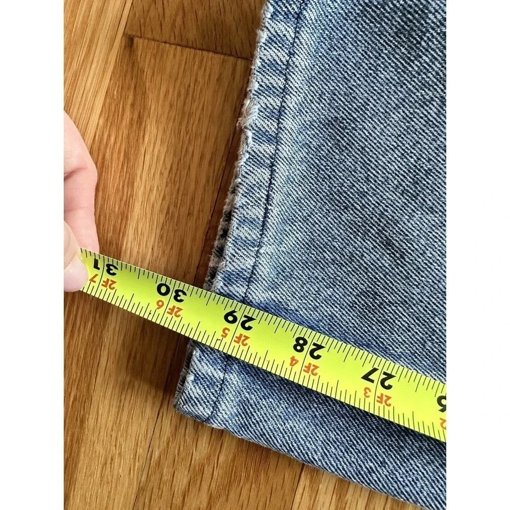 Vtg 90’s L.L Bean Jeans Relaxed Fit Women Sz 14 Tall Grunge Distressed Baggy‌ - Picture 10 of 12